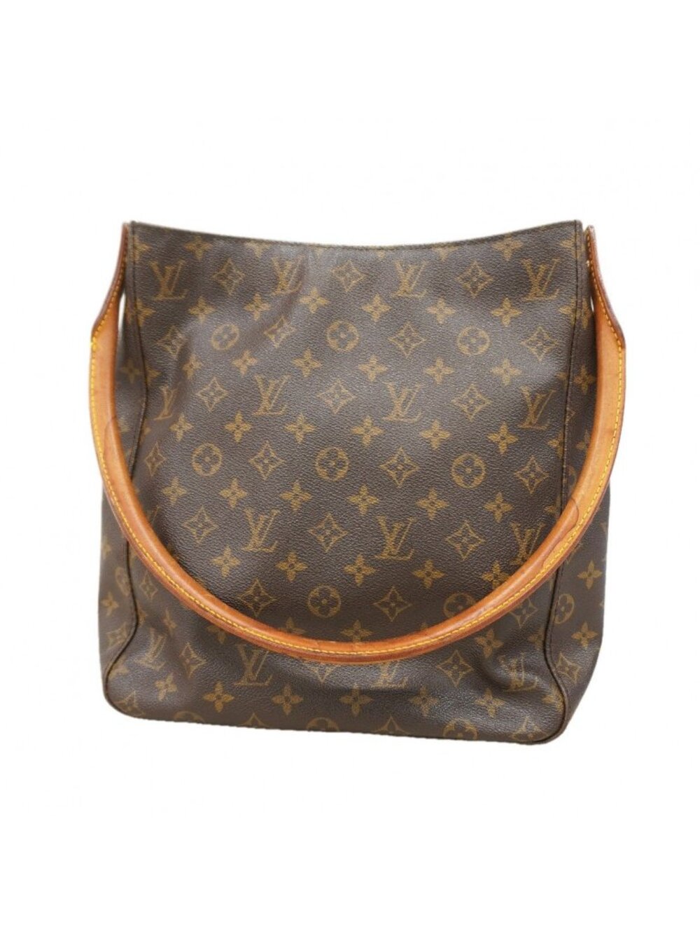 Louis Vuitton Shoulder Bag Monogram Looping GM Brown